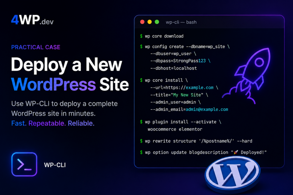 Deploy a New WordPress Site
