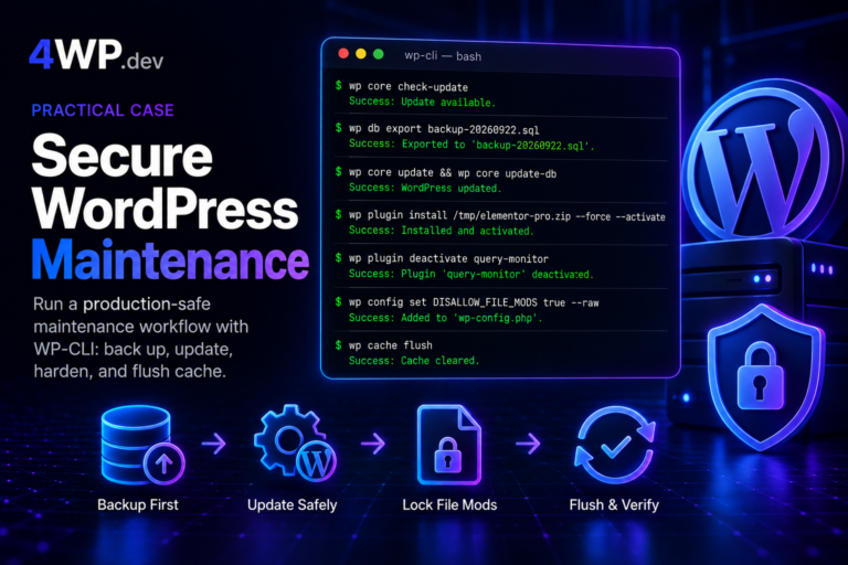 Secure WordPress Maintenance