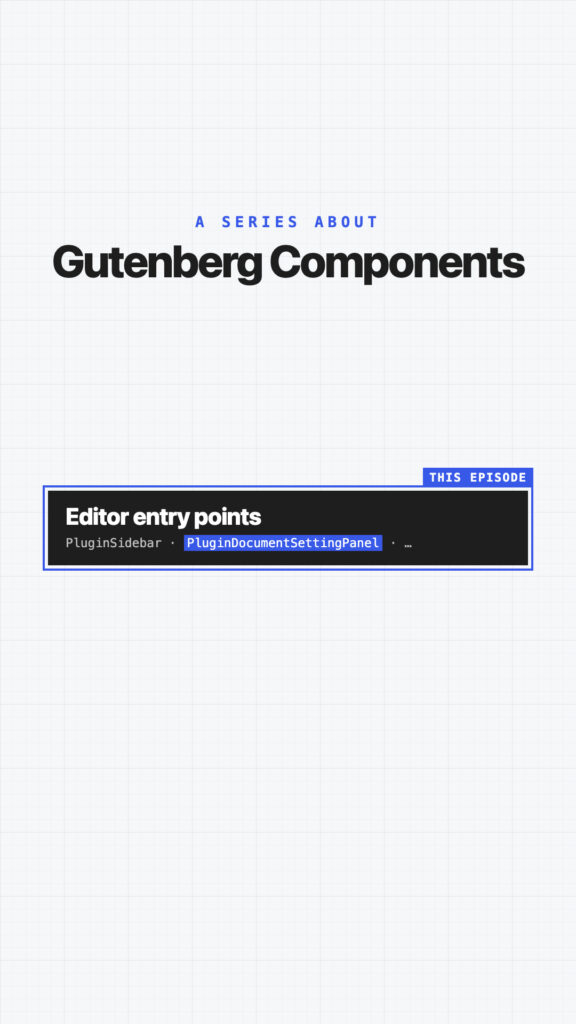 PluginDocumentSettingPanel: 0 Clicks, Already There