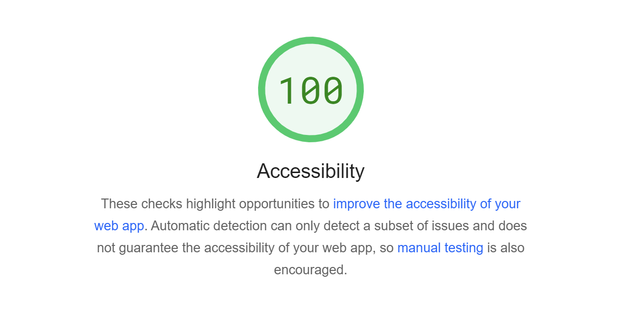 Accessibility important params for your site