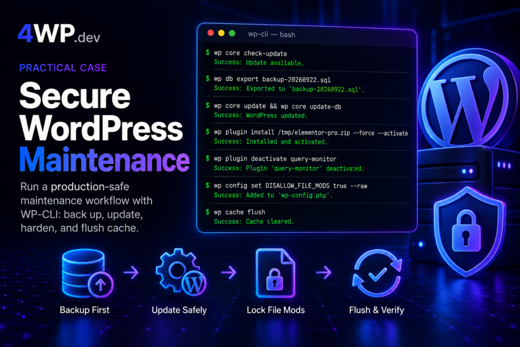 Secure WordPress Maintenance